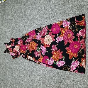 Sleeveless Bold Floral Maxi